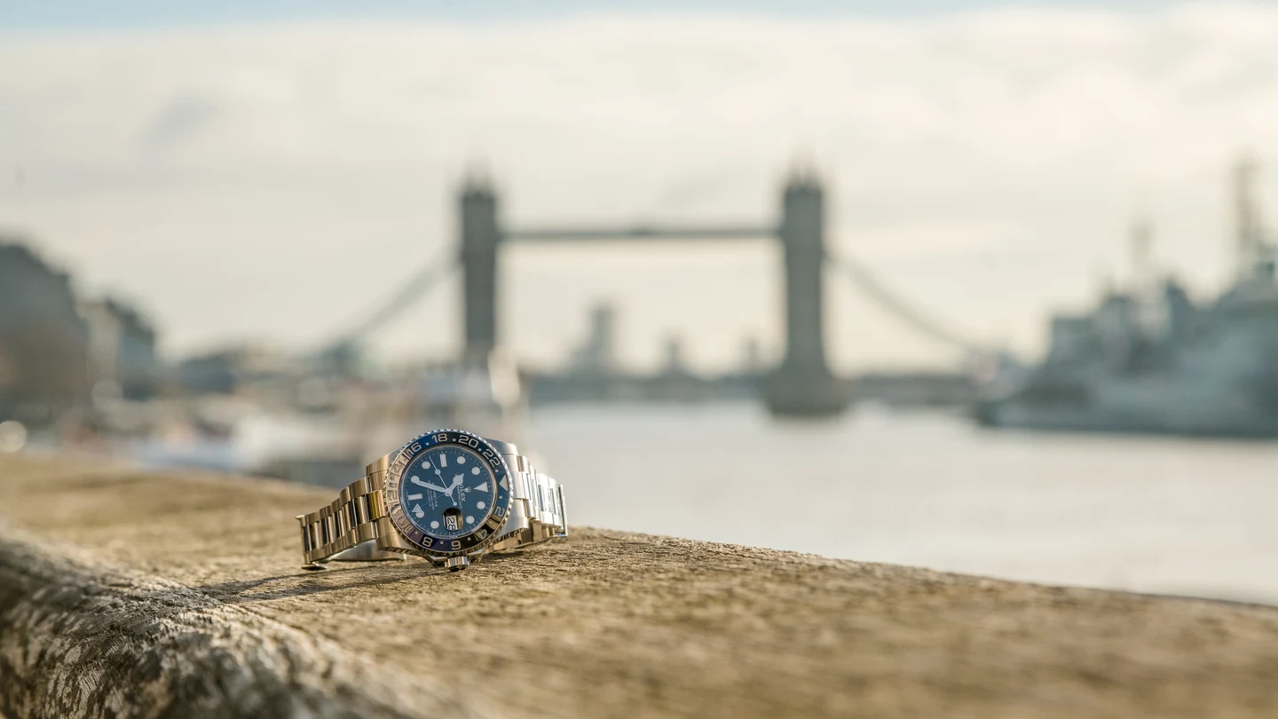 A watch photographed for Watchlotto’s first advert